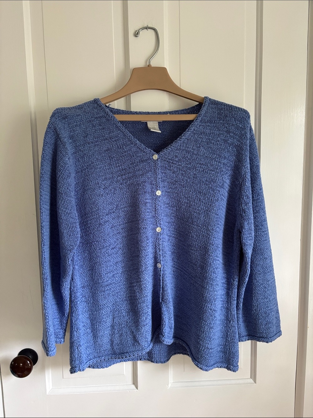 Periwinkle Button Down Sweater